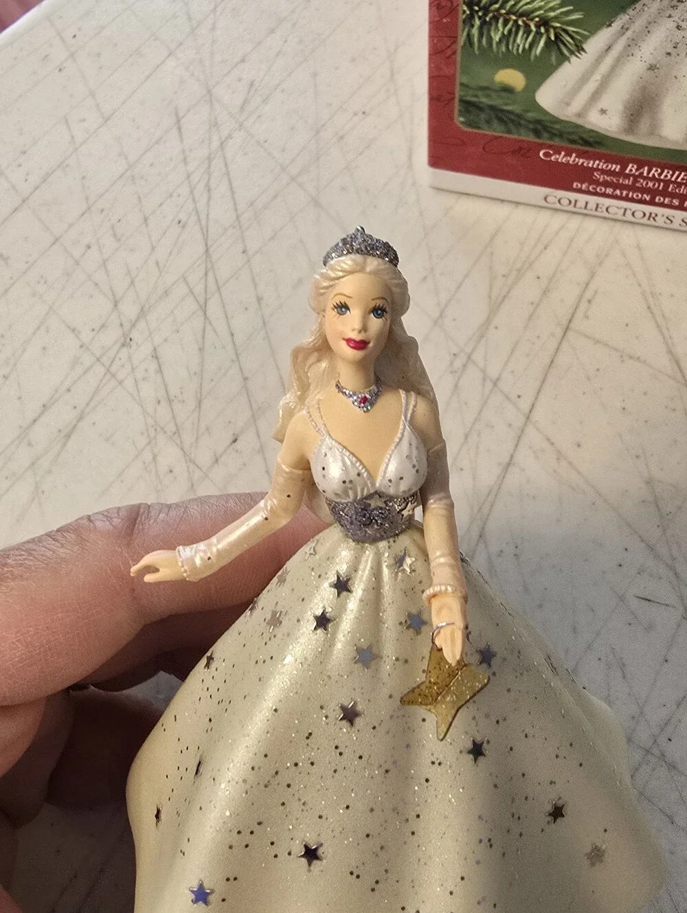 2001 Hallmark Keepsake Celebration Barbie Ornament Special Edition 2nd in Series